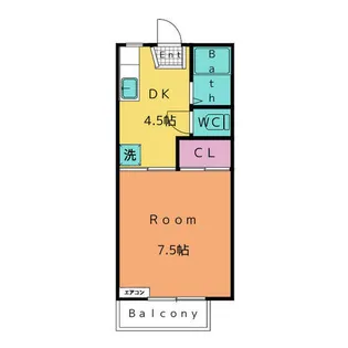 アペックス伏見 B【2階】の間取り