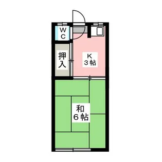 山水荘【2階】の間取り