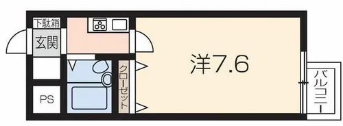 えいしんビル【5B号室】の間取り
