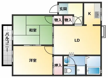 フレグランス大門【1階】の間取り
