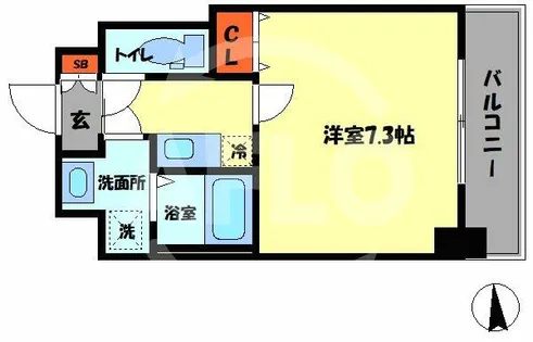 CASSIA福島駅前【2階】の間取り
