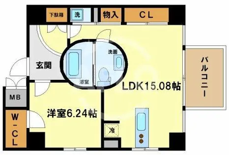 アーデン京町堀イースト【14階】の間取り