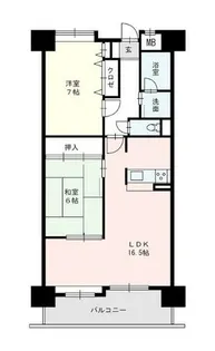 サバーブ比恵【302号室】の間取り