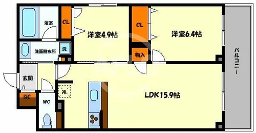 コンフォルタ【5階】の間取り
