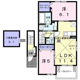 プロフォンド2【2階】の間取り