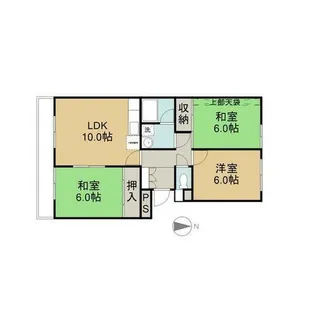 サンフローラ美瀬戸【4階】の間取り