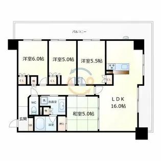 フロンティアタワー日本橋【2階】の間取り