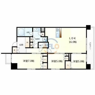 フロンティアタワー日本橋【4階】の間取り