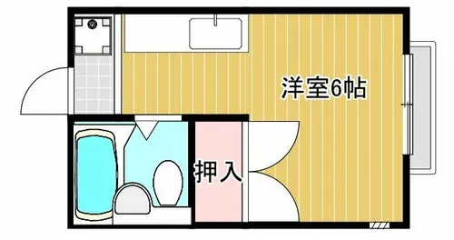 エステートピアヌカタ【203号室】の間取り