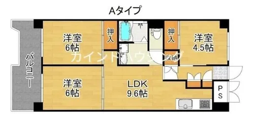 サンコーポラス南港26号棟【9階】の間取り