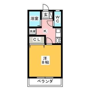 ベルクハイツ【1階】の間取り