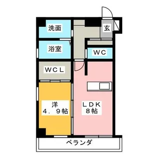 AZUR YABACHO【10階】の間取り