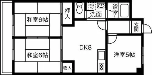 グランメゾン金城【803号室】の間取り