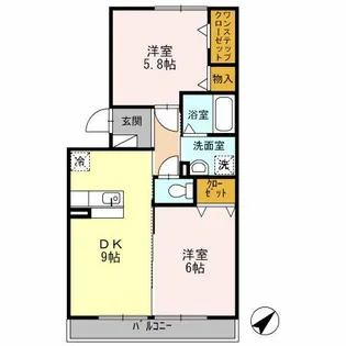 萌樹館【203号室】の間取り