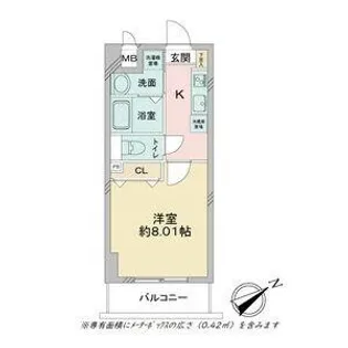 アプリーレ千代田【602号室】の間取り
