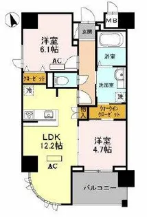 ナチュール天王寺【4階】の間取り