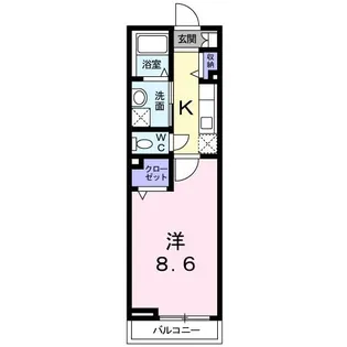 プランドール【2階】の間取り