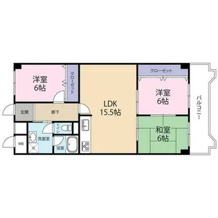朝日プラザ千里A棟(0005103)【10階】の間取り