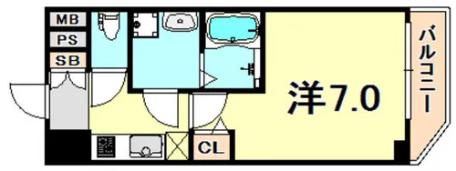 ファステート神戸アモーレ【10階】の間取り