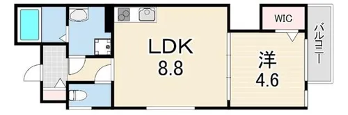 HATCH尼崎【1階】の間取り