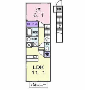 エルバフィオーレ【2階】の間取り