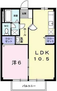 サンハイム【1階】の間取り