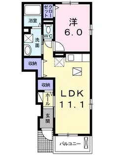 エステート上口【1階】の間取り