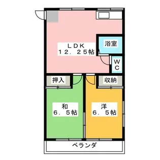 コーポた・つ・み【2階】の間取り