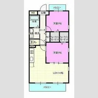 ラスターハイツⅡ【3階】の間取り