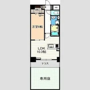 ビアンコネロ【1階】の間取り