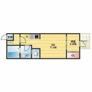 ハーモニーテラス亀島Ⅱ【3階】の間取り