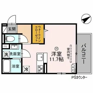 アルタ西渋川ビュー【202号室】の間取り