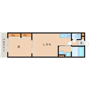 ラモーナ東大物町【2階】の間取り