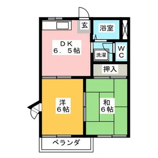 カーサベルーサⅡ【2階】の間取り