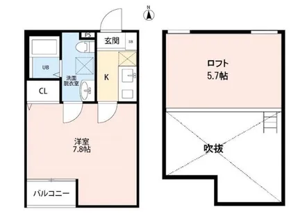 ラピネスコート【2階】の間取り