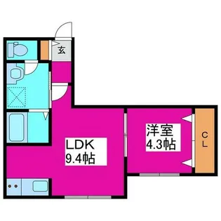 HAL元町【1階】の間取り