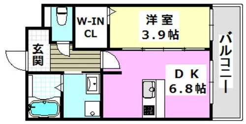 アヴェニール千里丘東【2階】の間取り