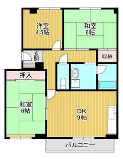 カルムハイツ千代田【102号室】の間取り