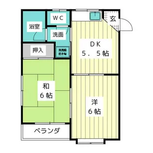 ムーニー松井パーク【1階】の間取り