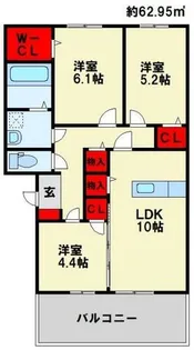 アムール中井【2階】の間取り