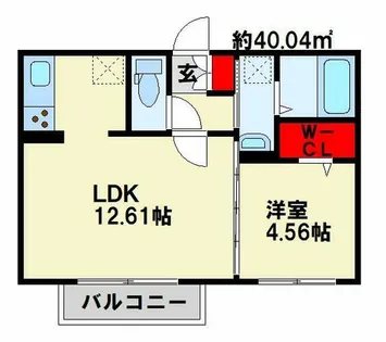 Appearance jono【102号室】の間取り