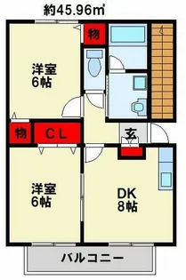 ファミール葛原Ⅰ【1階】の間取り