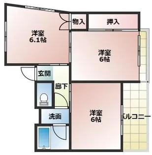 ロイヤルメゾン武庫之荘9【2階】の間取り