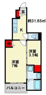 アルドール T・S【1階】の間取り