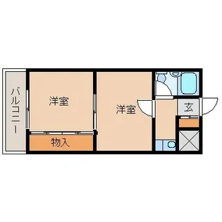 プレアール大物駅前【4階】の間取り