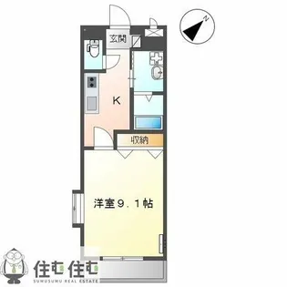 グランディール【206号室】の間取り