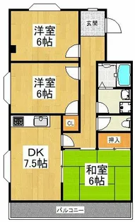 メゾンベルエール【2階】の間取り