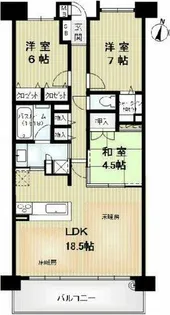 ワコーレ舞子グランテラス【7階】の間取り