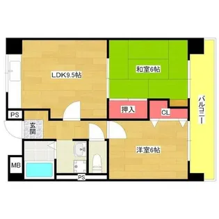 グレイスピア夕凪【402号室】の間取り