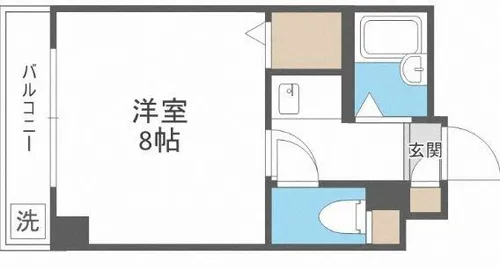 カーサアシベ【6階】の間取り